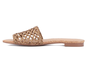 Women's Bronze Flat Sandals