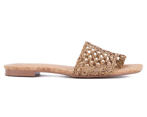 Women's Bronze Flat Sandals