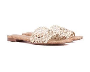 Women's Bronze Flat Sandals